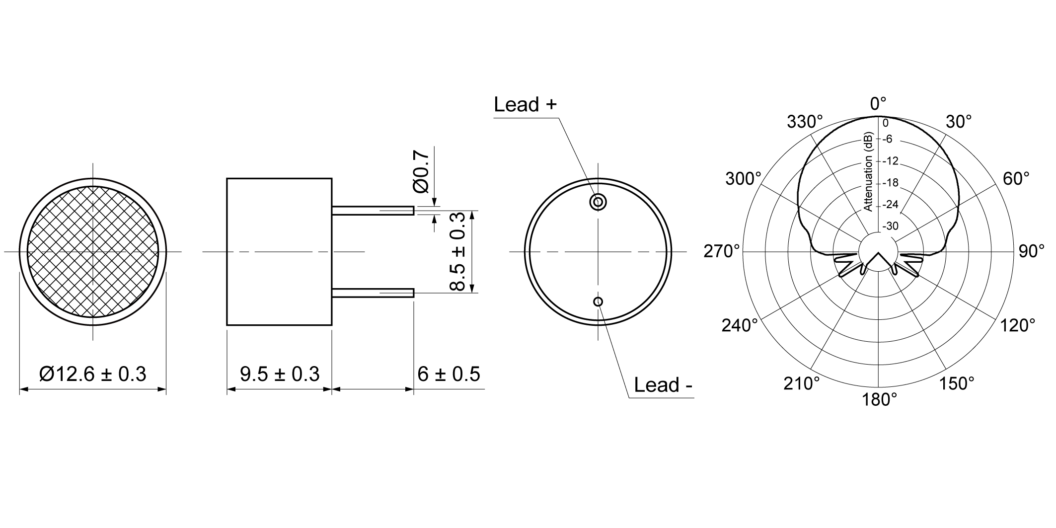 UO12-TR40ASP Mechanical Drawing